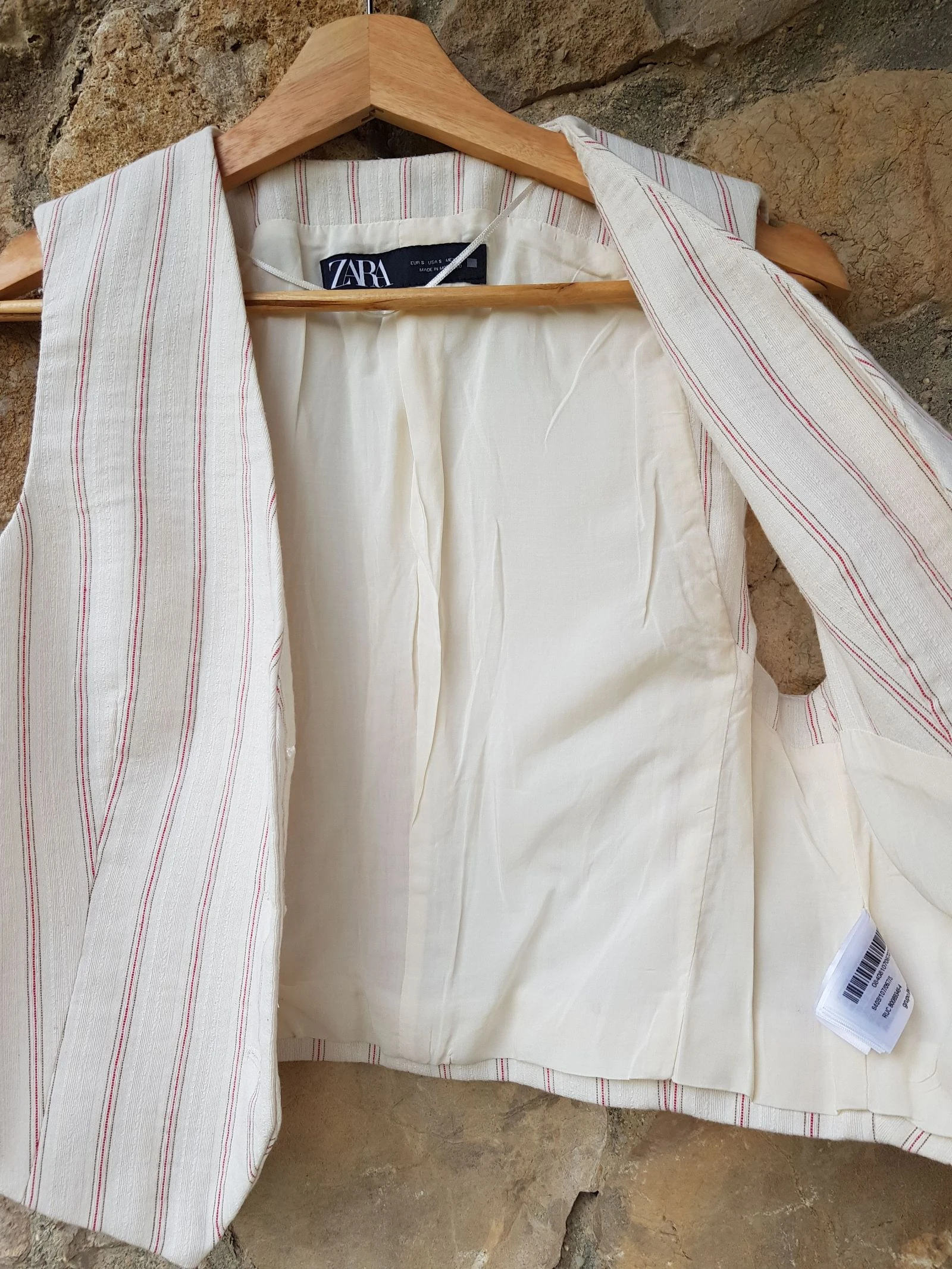 Chaleco sapateiro de riscas Zara S – photo 6
